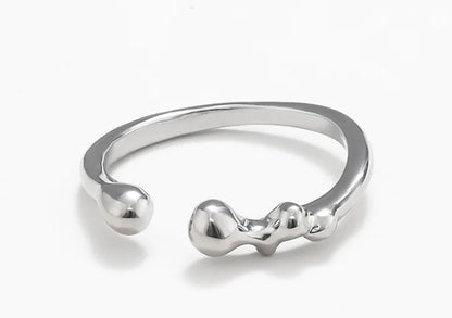 Irregular Metal Ring for Women - Unique Design