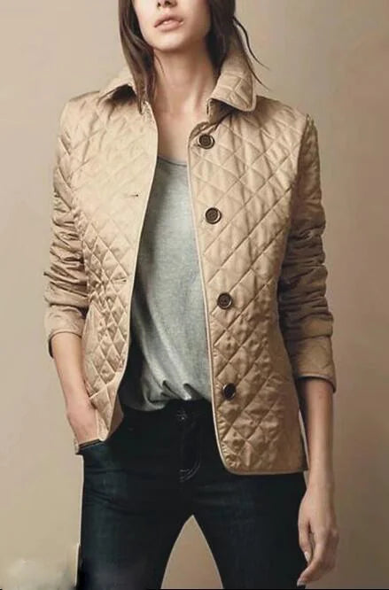 Women's Quilted Winter Jacket WEM Support (www.WEM.support)