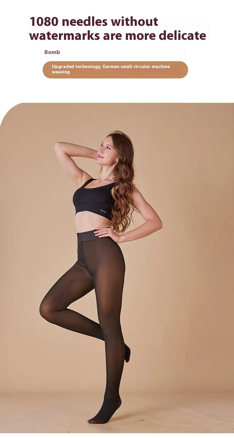 Sheer Fleece-Lined Leggings WEM Support (www.WEM.support)