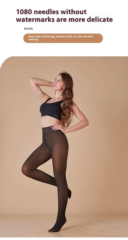 Sheer Fleece-Lined Leggings WEM Support (www.WEM.support)