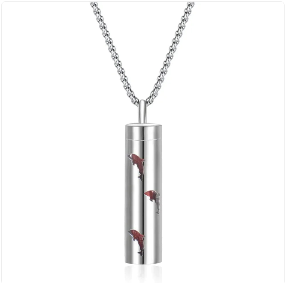 316L Stainless Steel Perfume Oil Diffuser Necklace WEM Support (www.WEM.support)