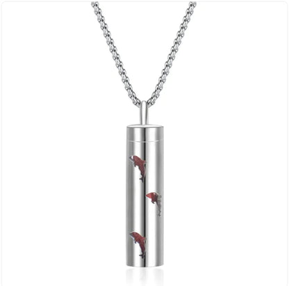 316L Stainless Steel Perfume Oil Diffuser Necklace WEM Support (www.WEM.support)