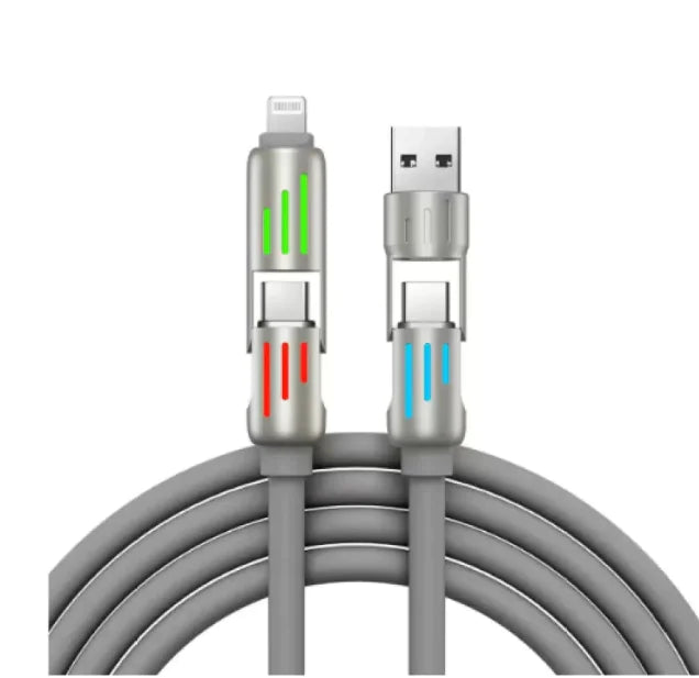 4-in-1 Fast Charge Data Cable – 240W WEM Support (www.WEM.support)