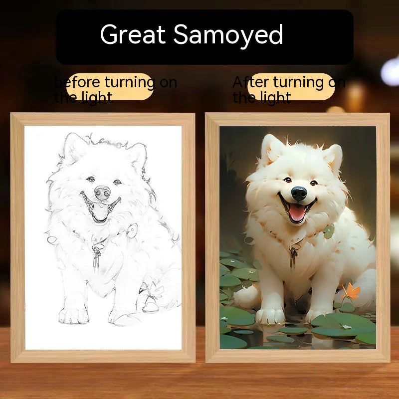 Glowing Pet Decorative Paintings WEM Support (www.WEM.support)