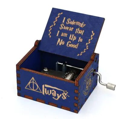 Caixa de Música de Madeira Movida a Manivela - Catch Cards