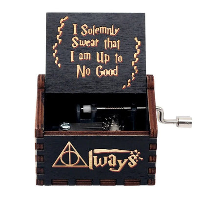 Caixa de Música de Madeira Movida a Manivela - Catch Cards