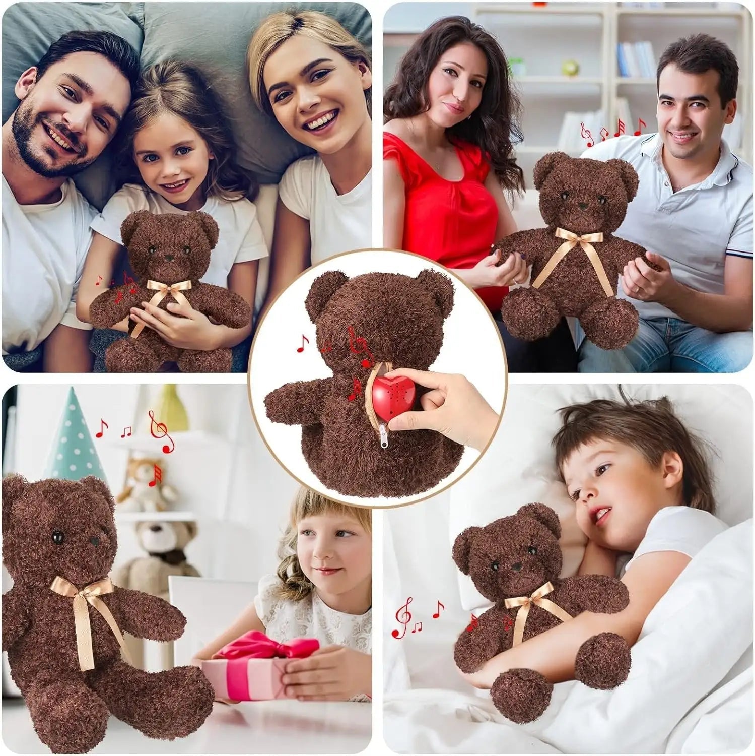 Caixa de Som Musical com Batimentos Cardíacos Simulados para Pelúcia - Catch Cards