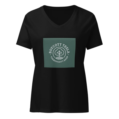 Camiseta Casual V - Neck para Mujer | Bella Canvas - Catch Cards