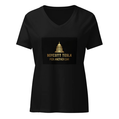 Camiseta V - Neck Relajada Mujer | Bella Canvas 6405CVC - Catch Cards