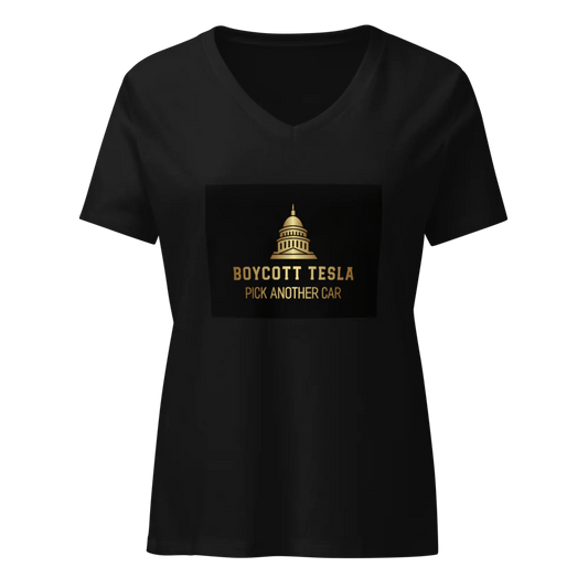 Camiseta V - Neck Relajada Mujer | Bella Canvas 6405CVC - Catch Cards