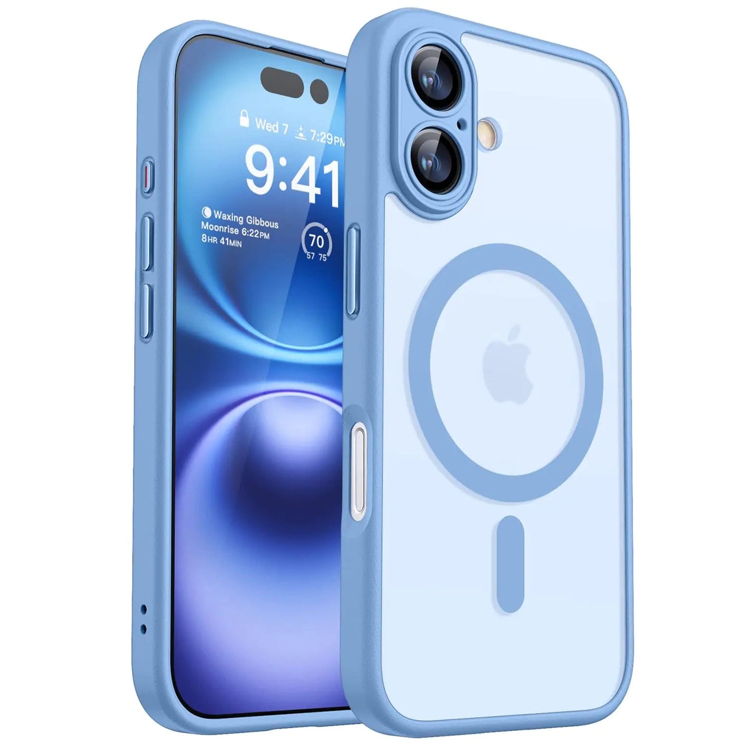 CANSHN Magnetic for iPhone 15 Pro Case Clear, Upgraded [Full Camera Protection] [Compatible with Magsafe] Non - Yellowing Protective Shockproof Bumper Phone Case 6.1 inch - Clear - Catch Cards
