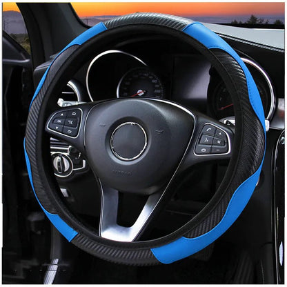 Carbon Fiber Car Steering Wheel Cover - Catch Cards