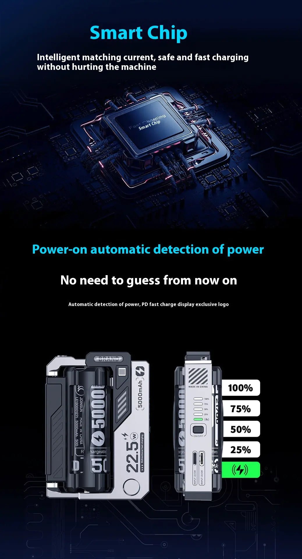 Cargador Portátil Modular Tipo - C - Catch Cards