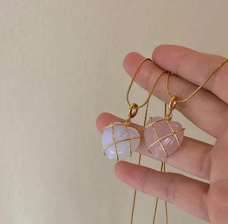 Cartoon Princess Heart Pendant Necklace - Catch Cards