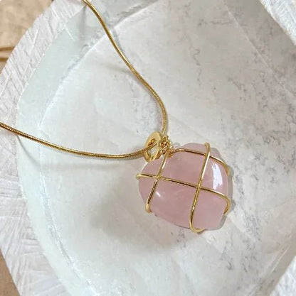 Cartoon Princess Heart Pendant Necklace - Catch Cards