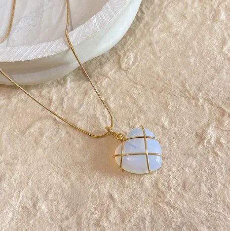 Cartoon Princess Heart Pendant Necklace - Catch Cards