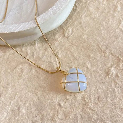 Cartoon Princess Heart Pendant Necklace - Catch Cards