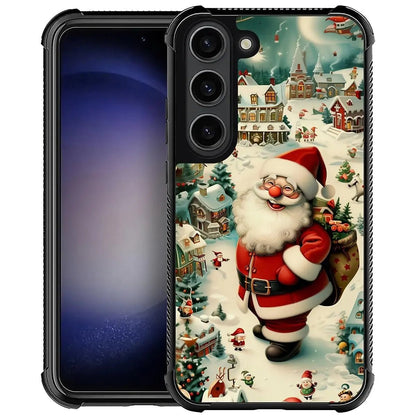 Case Compatible with Samsung Galaxy Z Fold 2 5G Case,Stained Glass Purple Flower Four Airbag Case for Galaxy Z Fold 2 5G,Christmas Drop Protection Case for Samsung Galaxy Z Fold 2 5G - Catch Cards