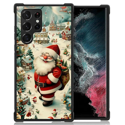 Case Compatible with Samsung Galaxy Z Fold 2 5G Case,Stained Glass Purple Flower Four Airbag Case for Galaxy Z Fold 2 5G,Christmas Drop Protection Case for Samsung Galaxy Z Fold 2 5G - Catch Cards