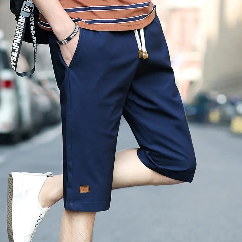 Casual Cotton Loose - Fit Five - Point Sports Pants - Catch Cards