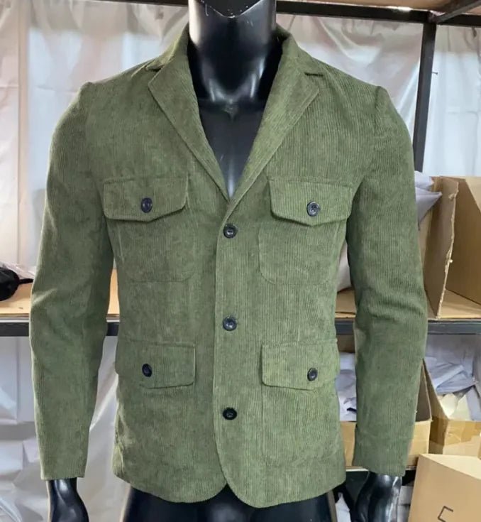 Casual Elegance Men's Jacket - Catch Cards