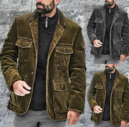 Casual Elegance Men's Jacket - Catch Cards