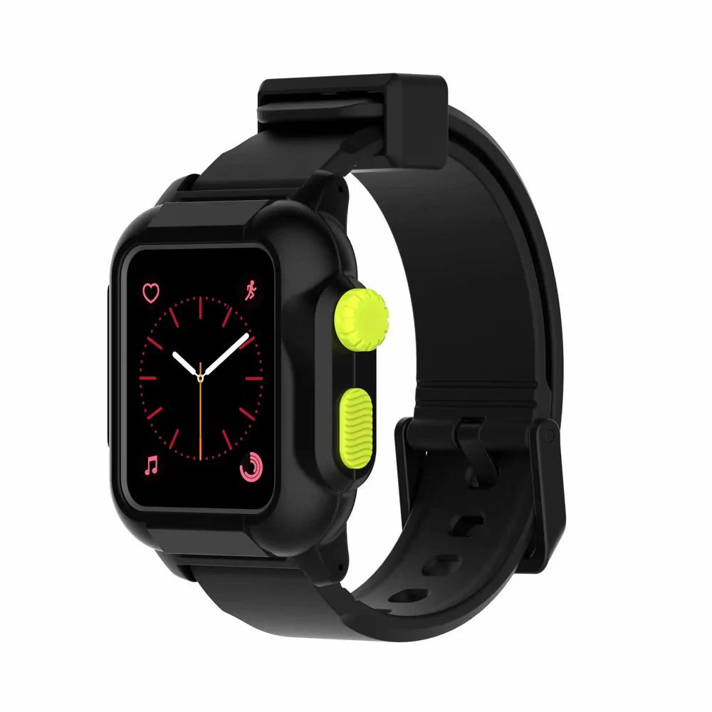 Waterproof Box Case Strap For Apple Watch WEM Support (www.WEM.support)