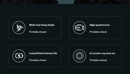 Rechargeable Washable Travel Men's Shaver WEM Support (www.WEM.support)