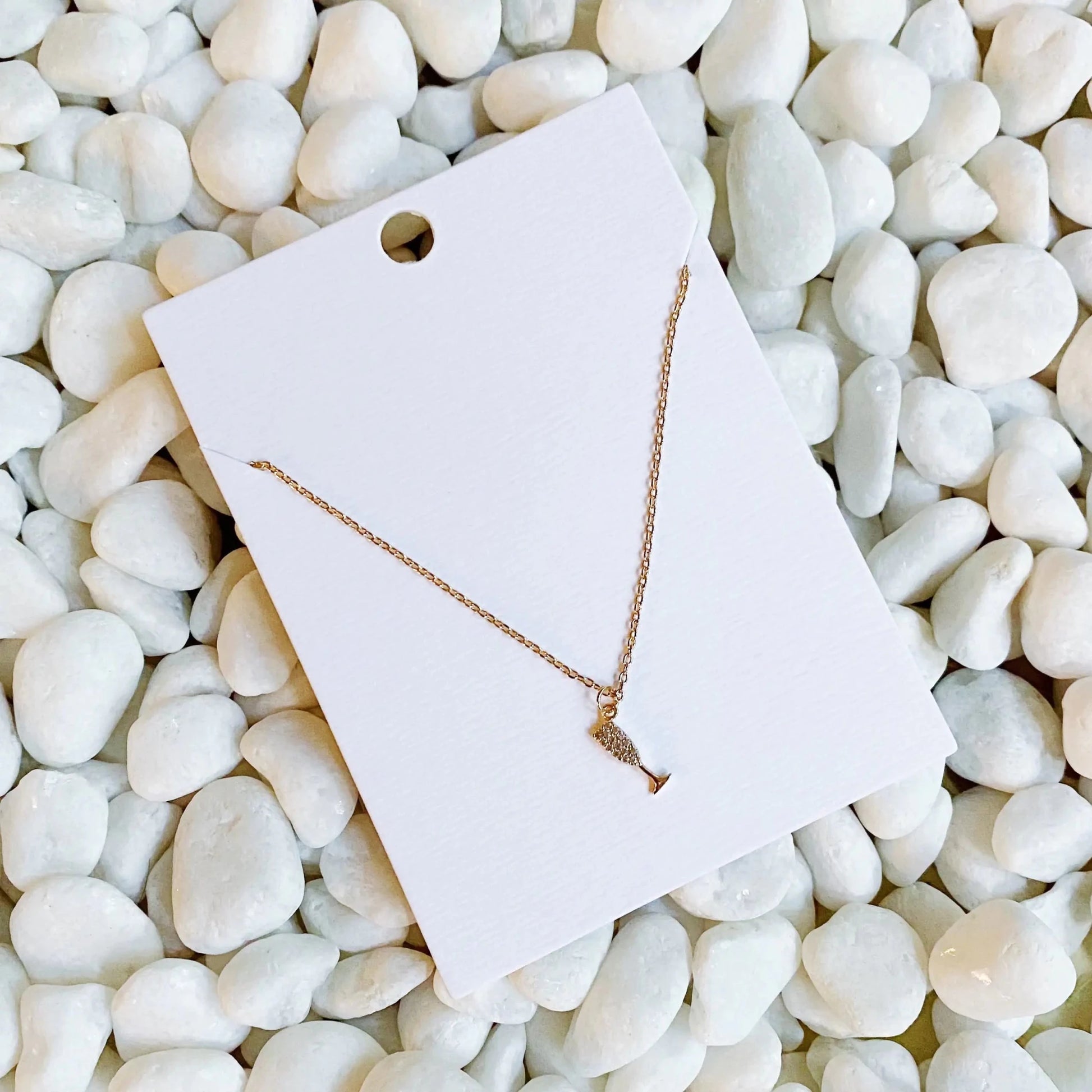 Cheers To Happily Ever After Necklace - Catch Cards