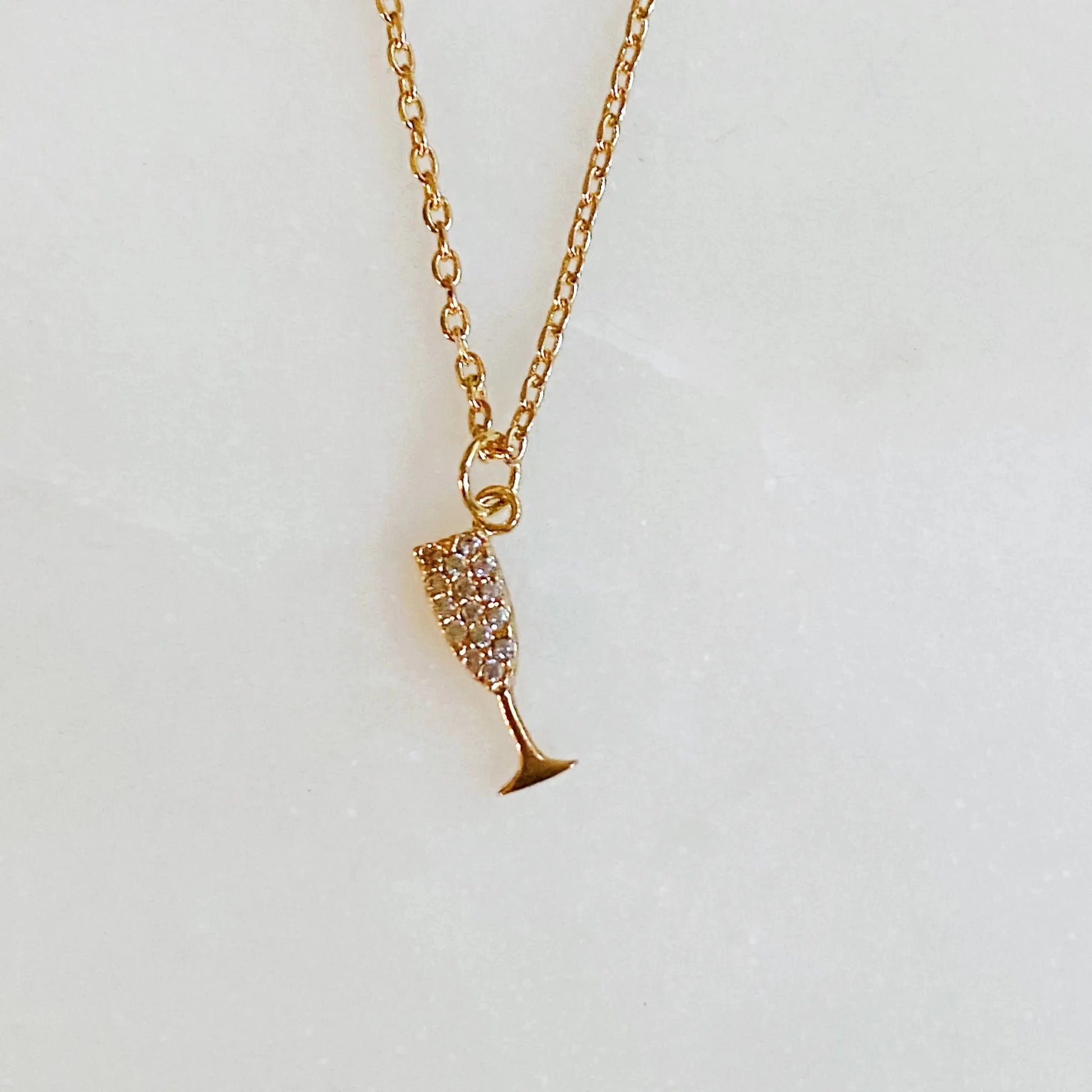 Cheers To Happily Ever After Necklace - Catch Cards