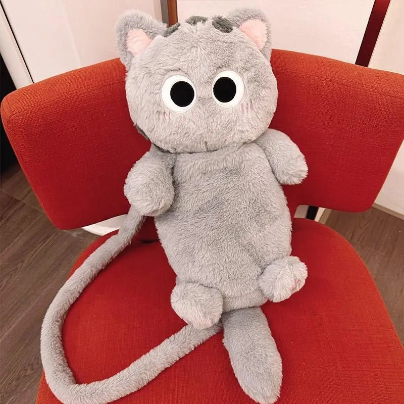 Chic Plush Student Backpack - Catch Cards