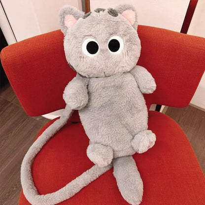 Chic Plush Student Backpack - Catch Cards