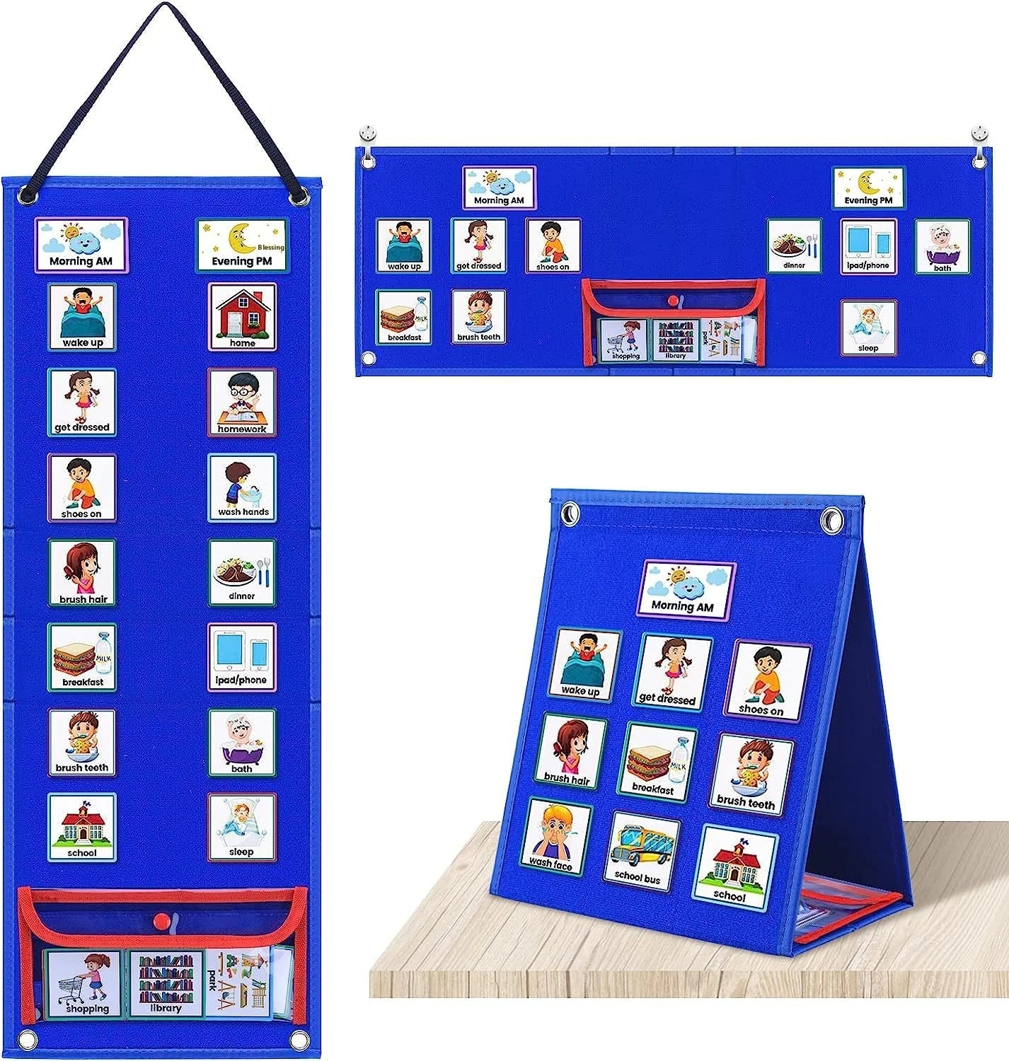 Children's Visual Schedule Chart - Catch Cards