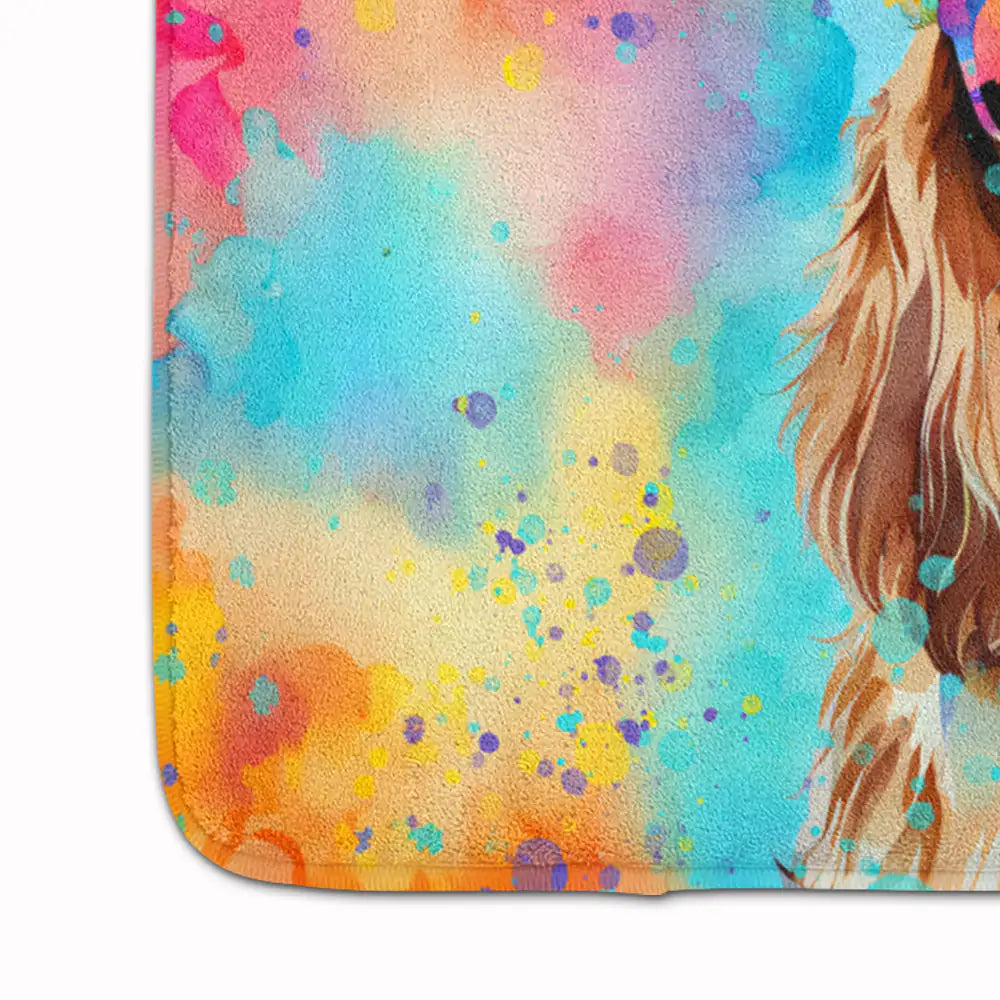 Cavalier Spaniel Hippie Dawg Memory Foam Kitchen Mat WEM Support (www.WEM.support)