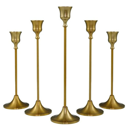 Classic Antique Gold Candle Stand - Catch Cards