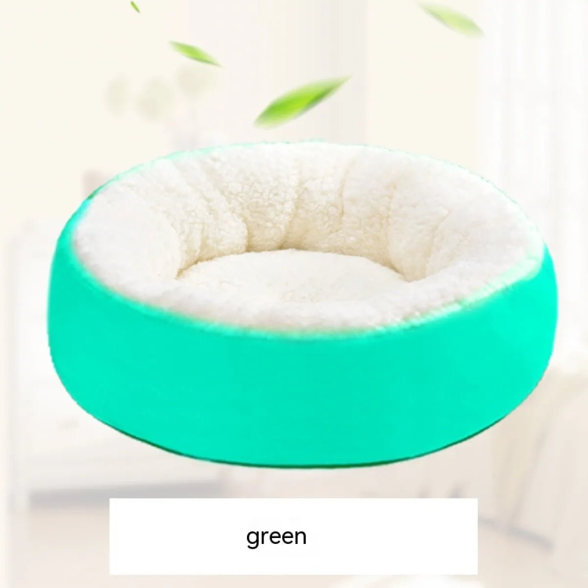 Comfortable Round Lamb Wool Warm Pet Bed - Catch Cards