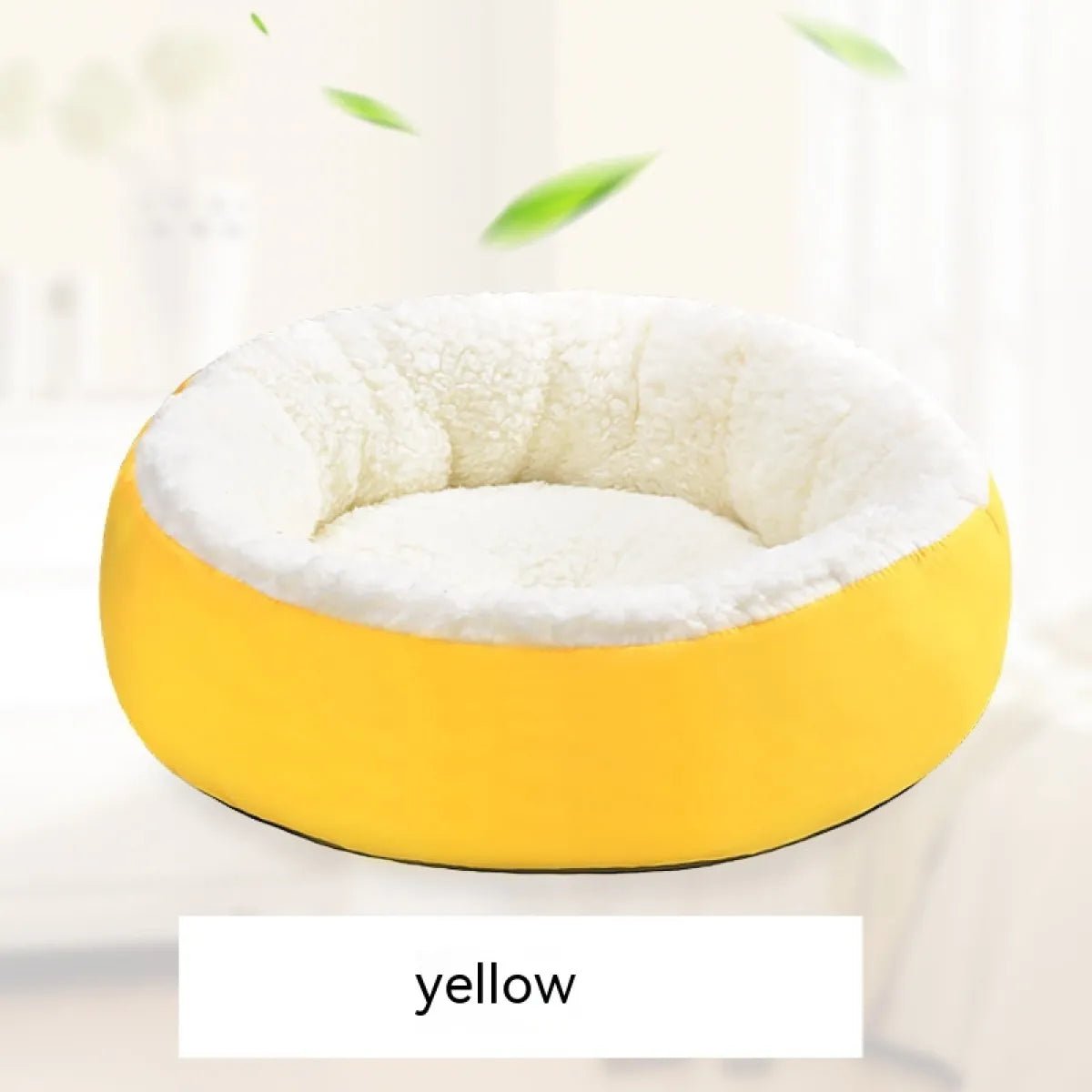 Comfortable Round Lamb Wool Warm Pet Bed - Catch Cards