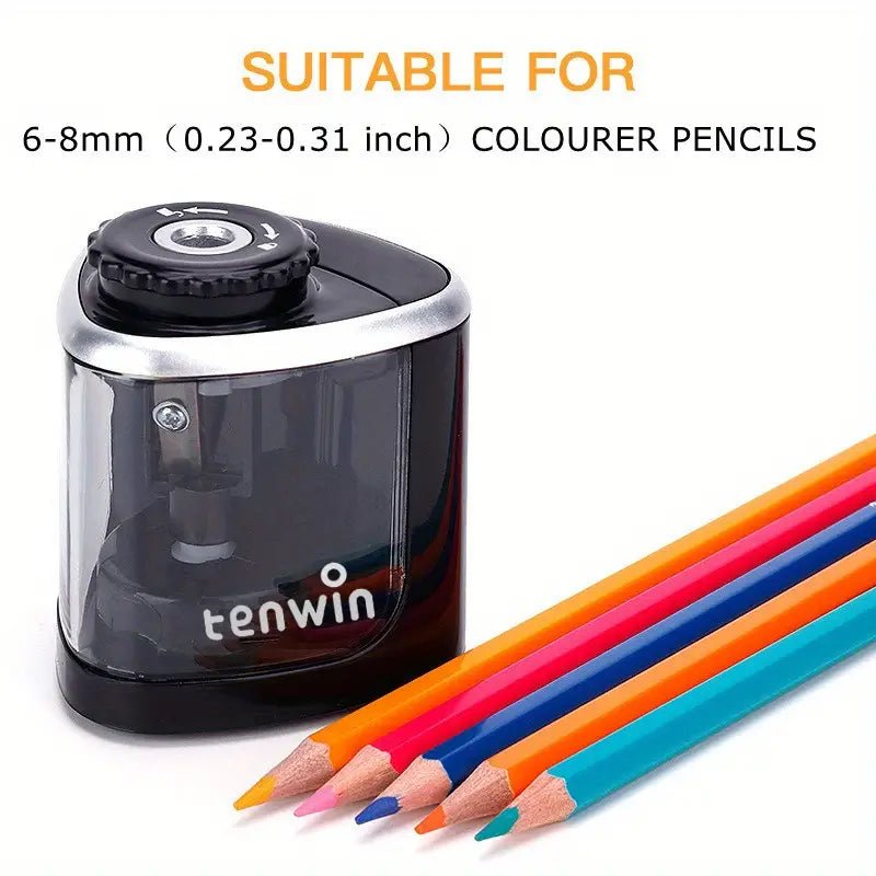 Compact Power Pencil Sharpener - Catch Cards