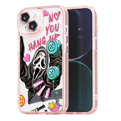 Compatible for iPhone 13 Pro Max Case Cute Aesthetic - Glitter Pink Phone Case with Camera Protector - Girly Strawberry Pattern Print Cover Design for Woman Girl 6.7" - Catch Cards