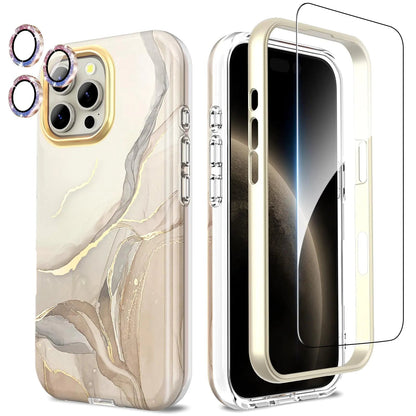 Compatible with iPhone 16 Pro Max Case with Glitter Camera Lens Protector+Screen Protector 360 Full Body Protective Case Stylish Shockproof Anti - Scratch Phone Cover for iPhone 16 Pro Max 6.9'',Purple - Catch Cards