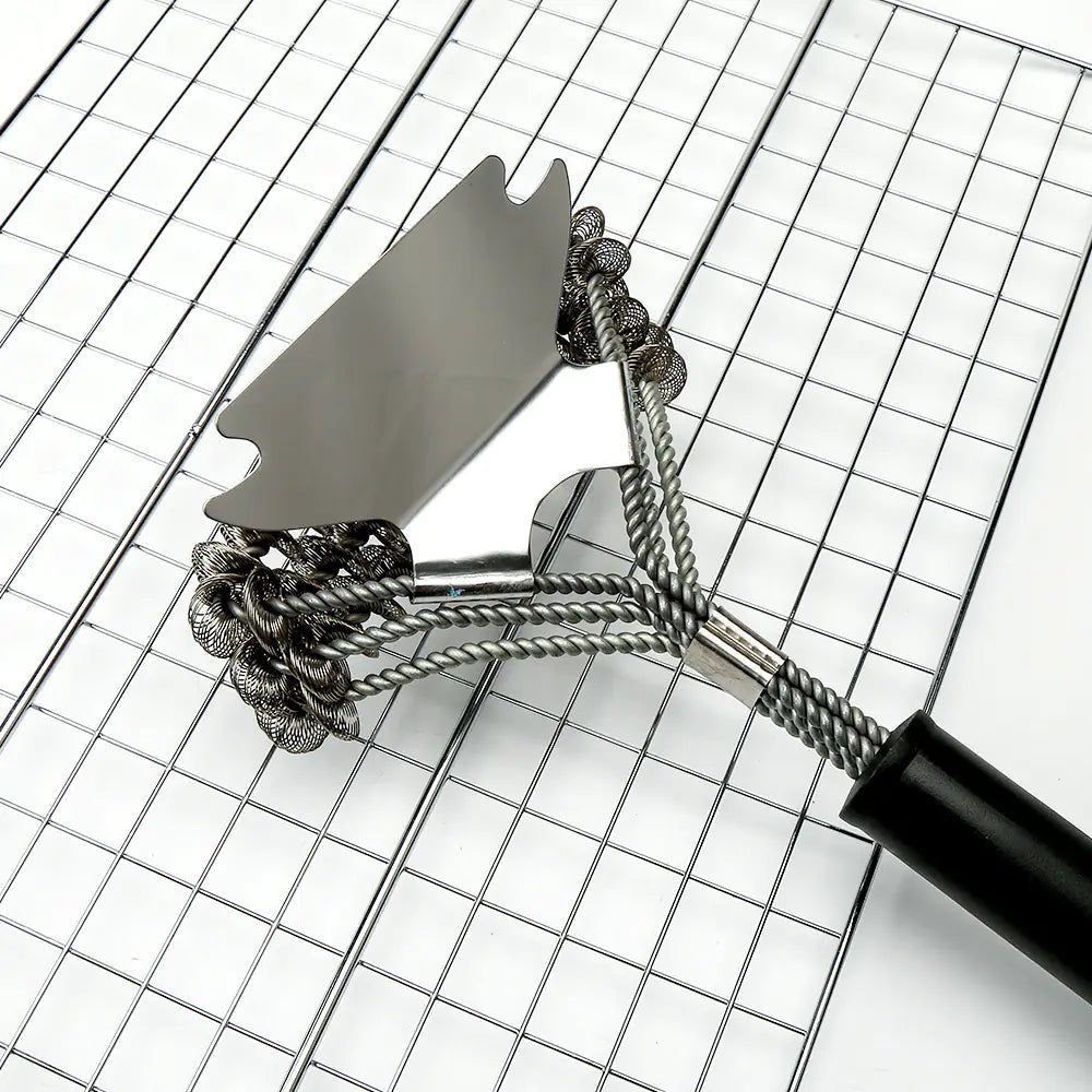 Conjunto de Escova para Grelha de Churrasco em Aço Inoxidável - Catch Cards