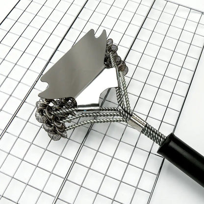 Conjunto de Escova para Grelha de Churrasco em Aço Inoxidável - Catch Cards