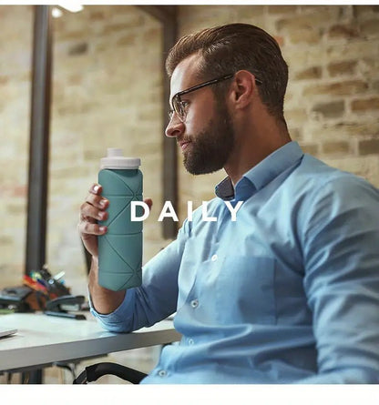 Copo de Água Dobrável de Silicone Portátil - Catch Cards