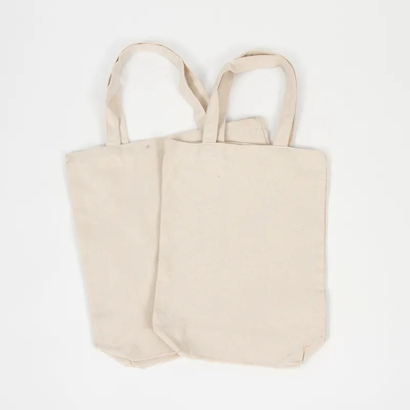Cotton Blank Tote Canvas Bag Folding Shopping Bag - Catch Cards