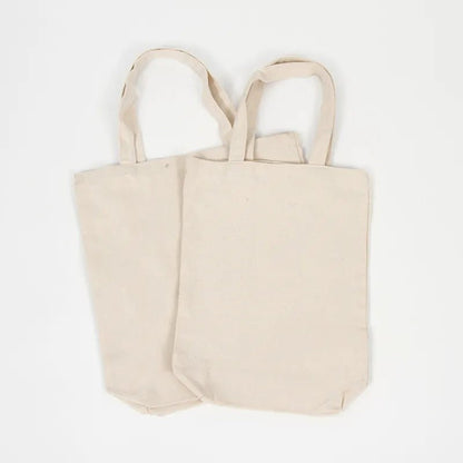 Cotton Blank Tote Canvas Bag Folding Shopping Bag - Catch Cards