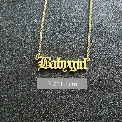 Babygirl Pendant Necklace WEM Support (www.WEM.support)
