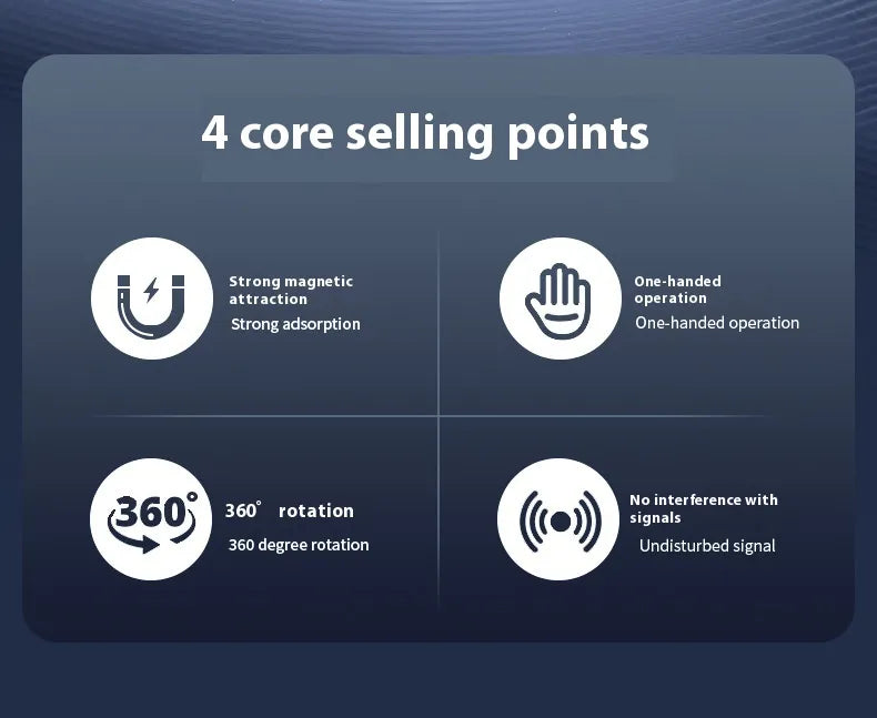 Magnetic Multi-function Car Phone Holder WEM Support (www.WEM.support)