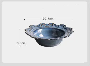 Creative Baroque European Tableware Set (Dinner Plates & Bowls) - Catch Cards