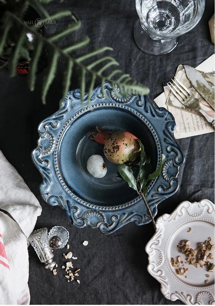 Creative Baroque European Tableware Set (Dinner Plates & Bowls) - Catch Cards