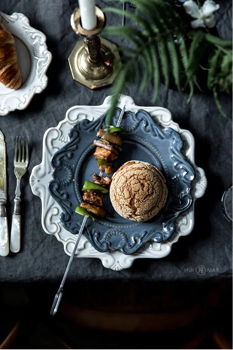 Creative Baroque European Tableware Set (Dinner Plates & Bowls) - Catch Cards